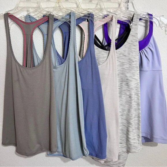 Lululemon Athletica Workout Tanks Bundle of 6 Assorted Styles - Picture 1 of 15